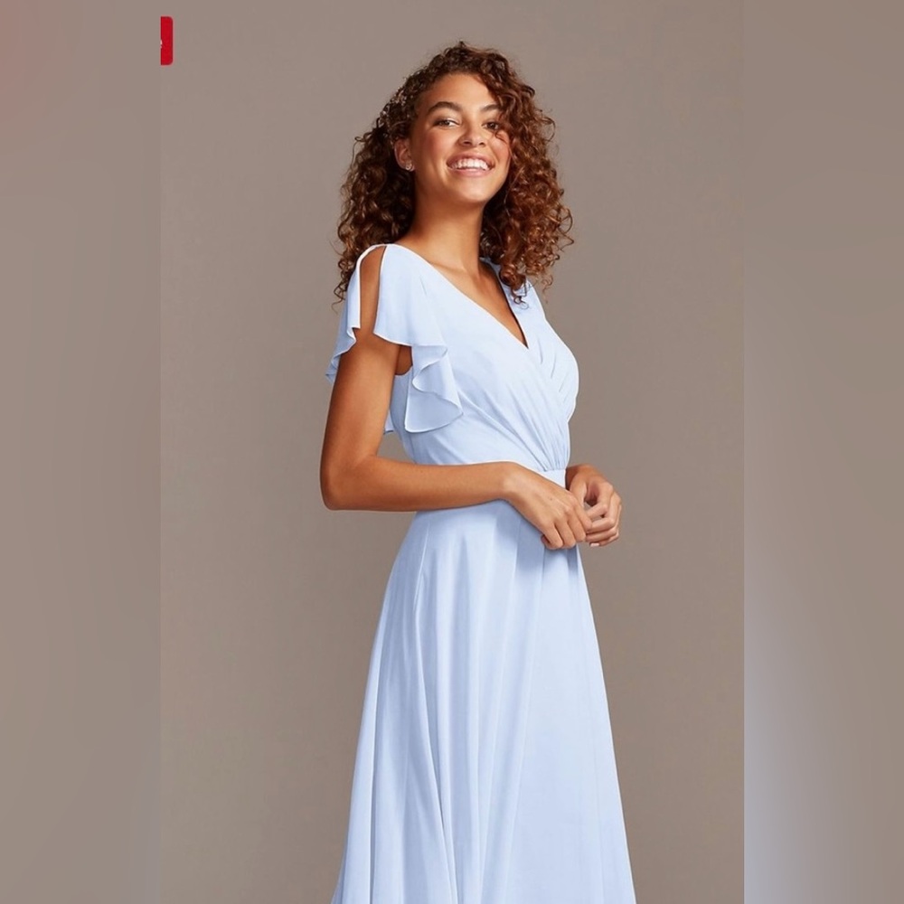 David’s bridal icy blue size S bridesmaid dress